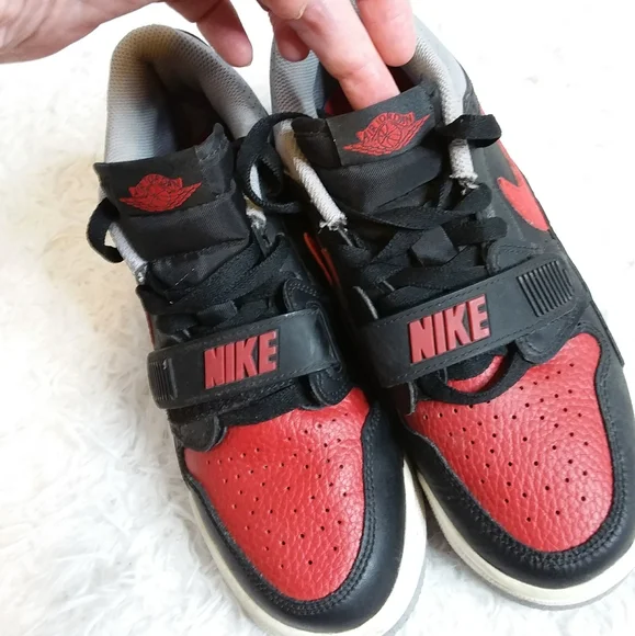 Nike Air Jordan Legacy 312 Low bred cement athletic basketball shoes size 5Y